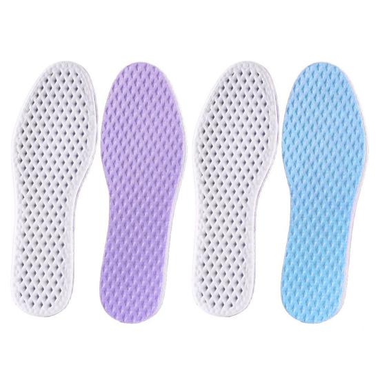 Summer Mesh Insoles Shock Absorption Breathable Shoe Inserts Flexible Cool Running Shoe Insoles for Men Women Sports Travel Work