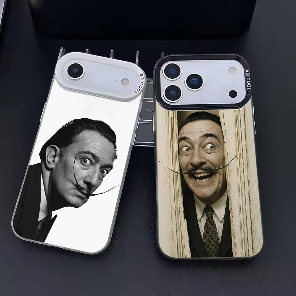 Artist S-Salvador Dalí Phone Case For iPhone 17,16,15,14,13,12,11,Pro Max,Plus Candy Silver Cover