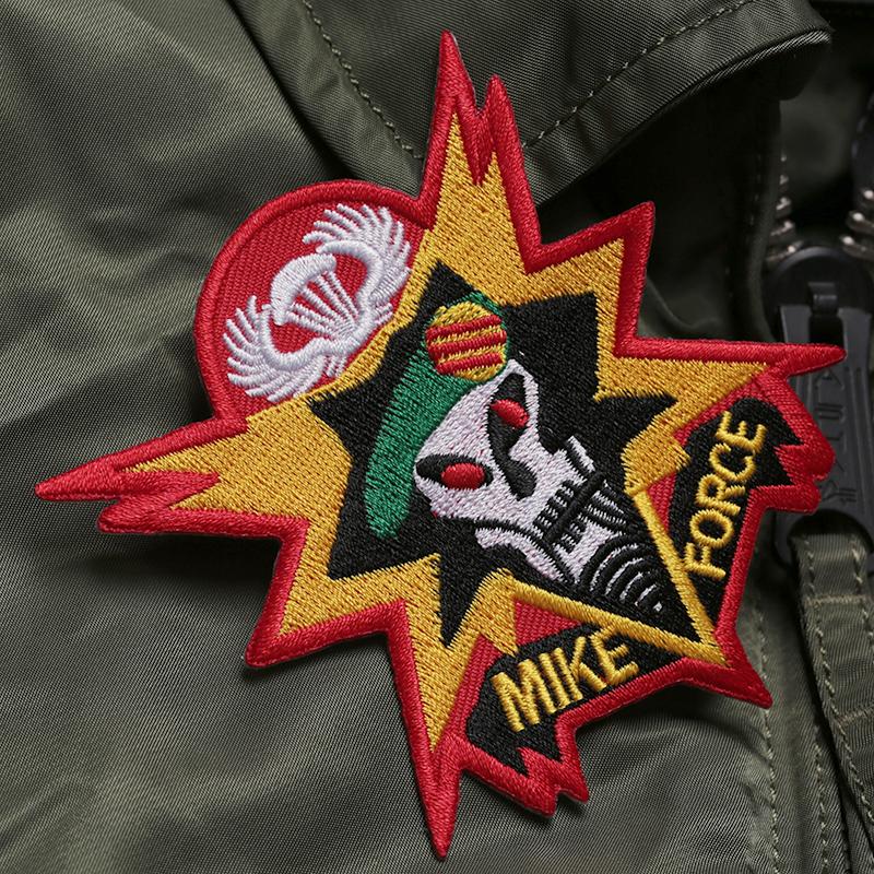 Значок консультативной группы скаутов Vietnam MACV-SOG Green Bailey MIKE FORCE Mike, вышитая нарукавная повязка TCU, лейбл на липучке