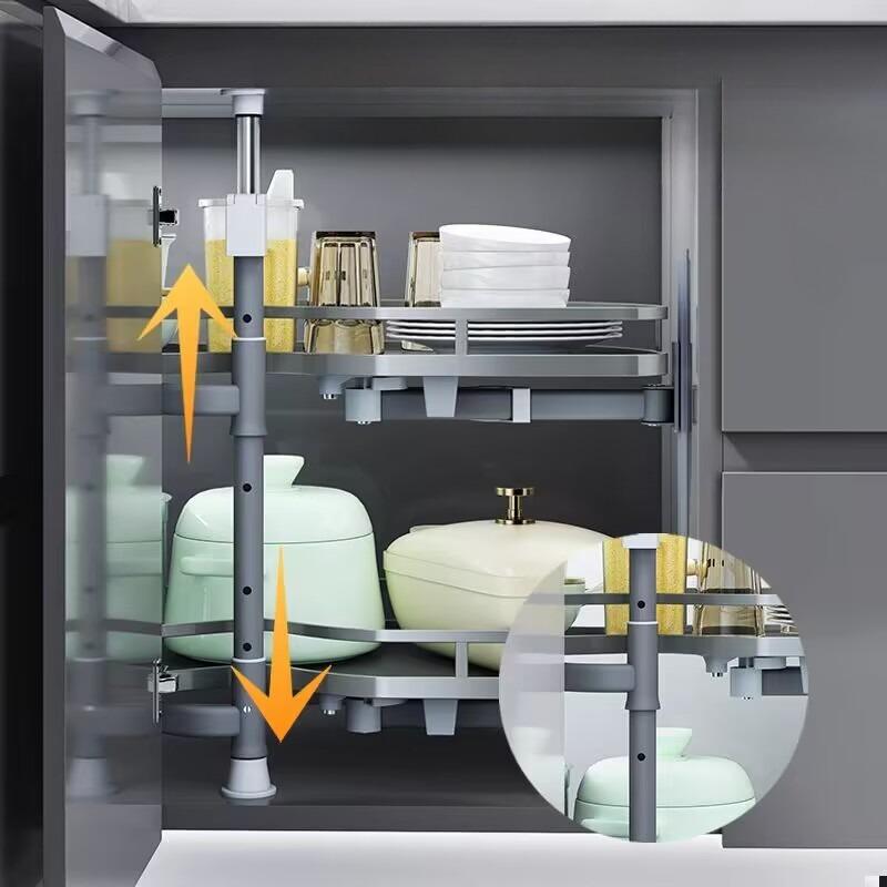Steel Kitchen Cabinet Storage Home Spices Organizer Stackable Closet Drawer Furniture Household Hanging Cabinet Accessories