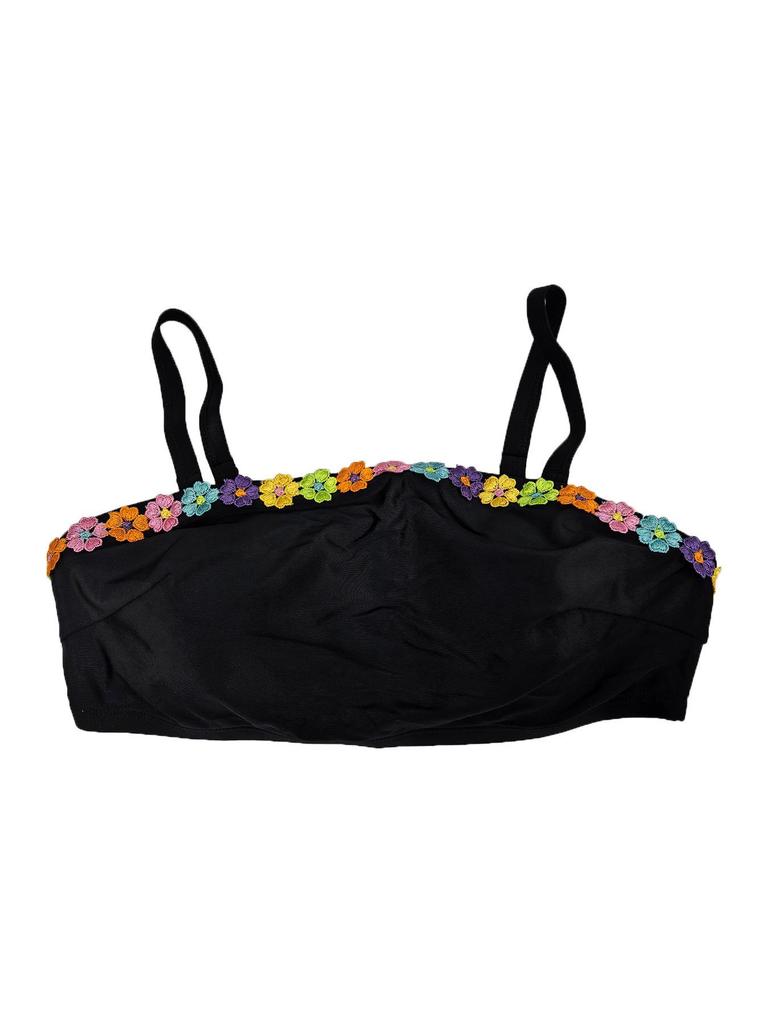 Европейский и американский бикини большого размера с высокой талией и цветочным принтом, со съемными бретелями, 2026