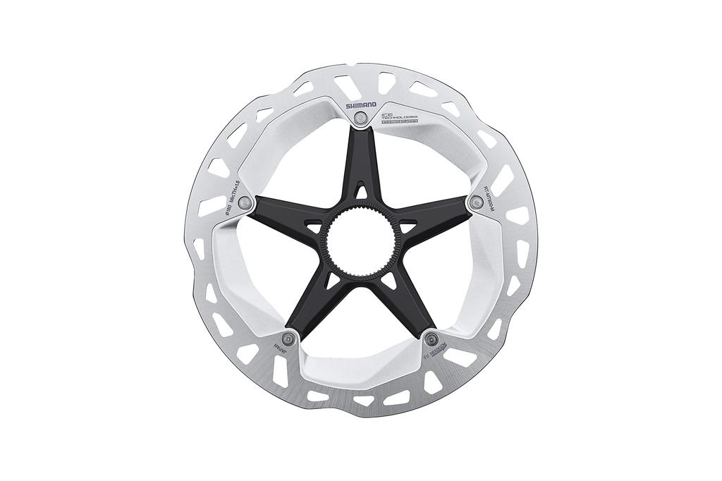 Тормозной диск Shimano 180 мм Center Lock узкого типа с внешним зубчатым стопорным кольцом RT-MT800 (Y2A598030)