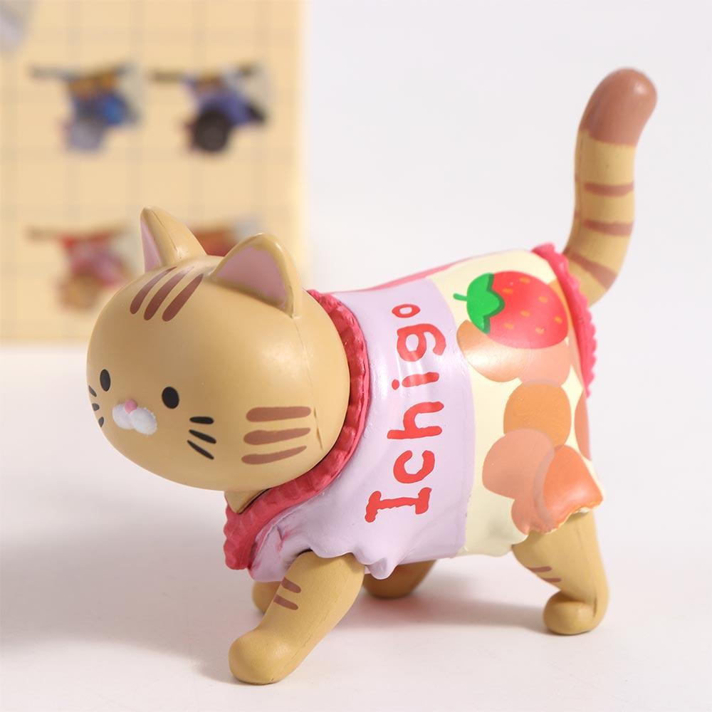 Walking Animal Cat Model Doll Toys Kittens Mini Cat Ornaments Snack Cat Figure Toys  Car Ornament