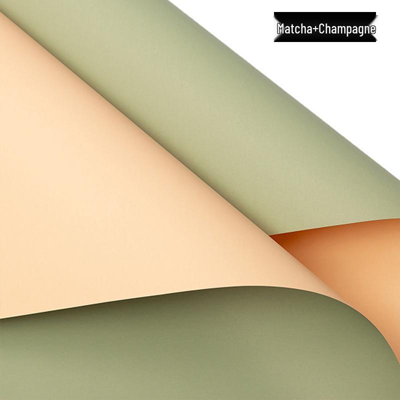 Solid Color European Fresh Flower Wrapping Paper for Bouquets - Korean Style Floral Art Gift Material.