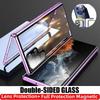 Magnetic Case for Huawei Pura 70 Pro/Pro+/Ultra with Metal Frame Phone Bumpers Double Sided Tempered-Glass Full Lens Protection Cover