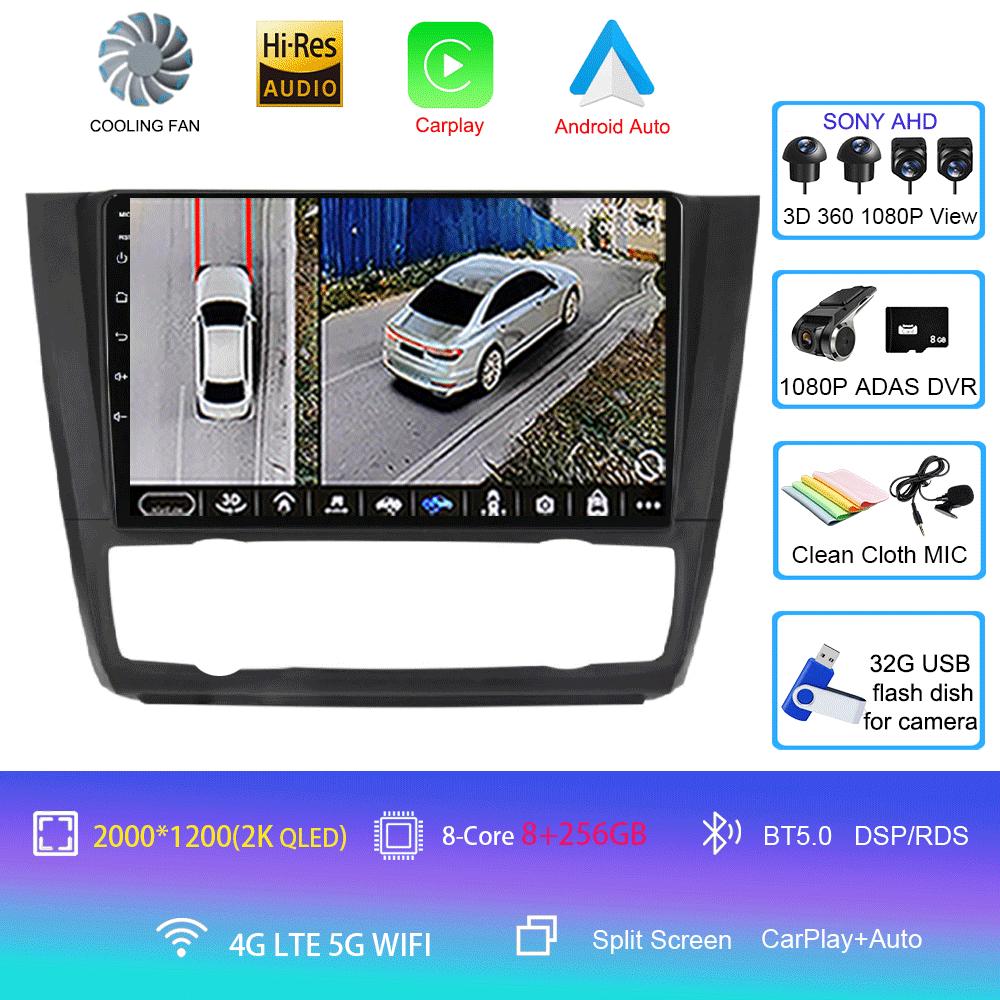 Android 12 For BMW Serie 1 Serie 1 E88 E82 E81 E87 2004-2012 Multimedia Navigation GPS Video Autoradio Player Car Stereo Carplay