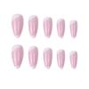Press On Nails Full Cover Artificial French Fake Nails Nail Tips Wearable Almond False Nails