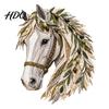Fabric Crafting Materials Floral Horse Patchwork Kit DIY Home Decor Sewing Kit for Adults Handmade Wall Zero Based Project