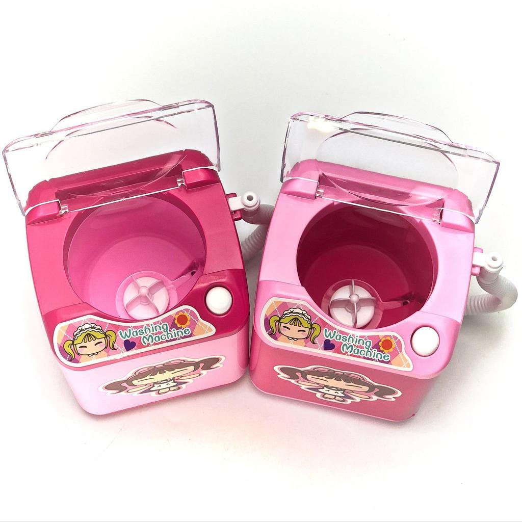 Электрическая игрушечная мини-стиральная машина для чистки кистей и пуховок для пудры – Детская игровая техника