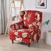 Geometric Wing Chair Cover Stretch Spandex Wingback Chair Covers Armchair Slipcover Furniture Protector Cover With Seat Covers