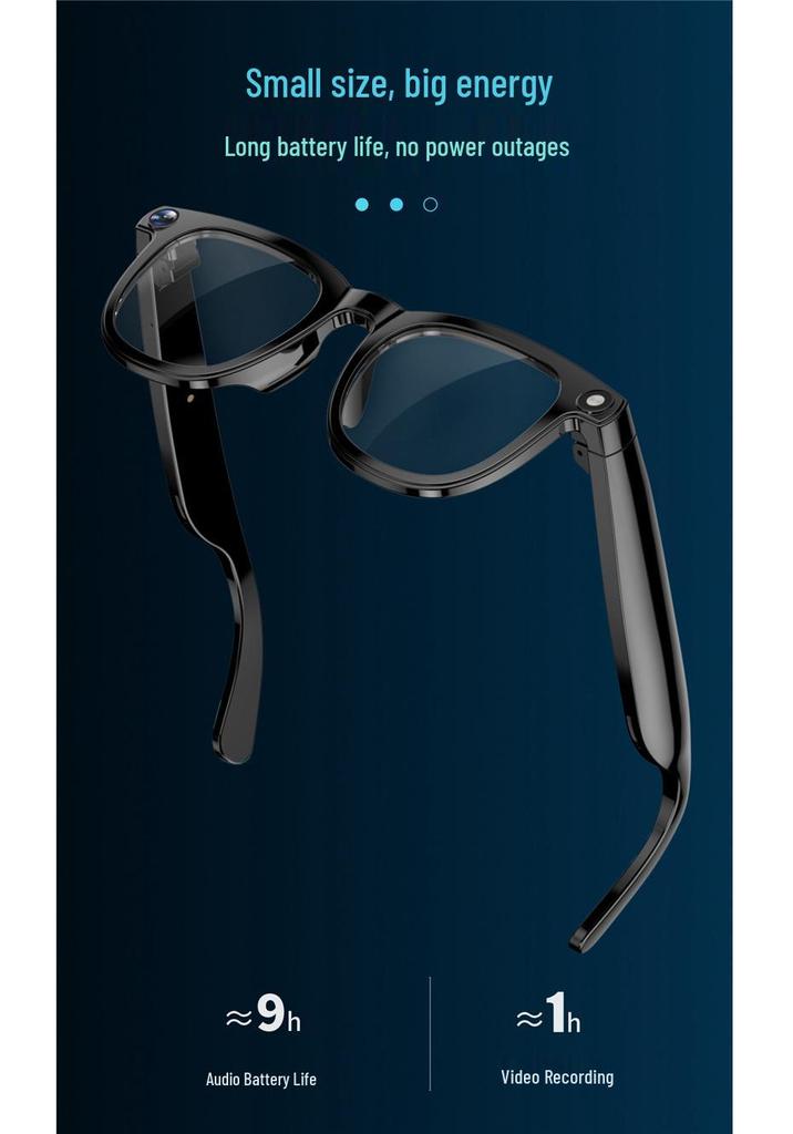 AI Smart Glasses with 800W Camera, Anti-shake, Photo Translation, Call Recording, Voice Assistant - Model CY01-01