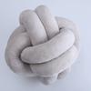 Knotted Ball Pillow Soft Cotton Knotted Ball Throw Pillow Waist Back Cushion for Home Sofa Bed