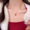 Национальный стиль красный кролик ожерелье женское универсальное личность цепочка на ключицу сладкие и милые аксессуары
