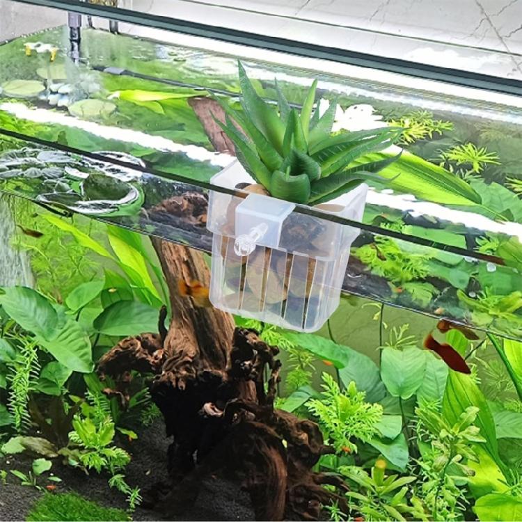 12 шт. Пластиковый подвесной стакан для водных растений Держатель для травянистых растений Для различных аквариумов с водными растениями Аксессуары для ландшафтного дизайна