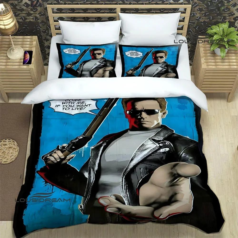 3D Print Schwarzenegger Terminator Bedding Sets Exquisite Bed Supplies Set Duvet Cover Bed Comforter Luxury Gift Quilt Cover Set