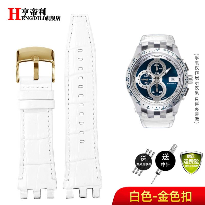 22 мм ремешок для часов Swatch SVG ремешок для часов SVGK403 SVGK402 SVGB400 кожаный ремешок из коровьей кожи мужской браслет аксессуары с инструментом