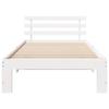 Bed Frame with Headboard White 80 x 200 cm Solid Pine Wood