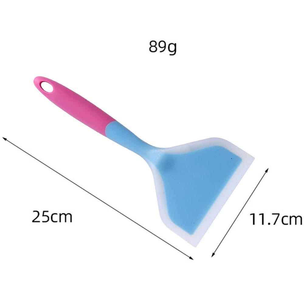 Многоцветная антипригарная лопатка для жарки, силиконовая сковорода для выпечки, ложка, бытовая лопатка, скребок для крема для торта, кухонные принадлежности