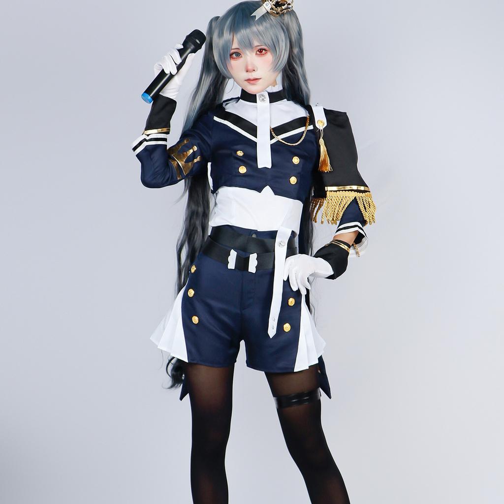 Уду военная форма косплей костюм мировой план красочный сценический виртуальный айдол косплей анимация представление костюм женский
