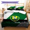 ADO Den Haag Pattern Bedding,Quilt Set Quilt Cover Pillowcase Home Birthday Gift(1 * duvet cover + 2 * pillowcase, without core)