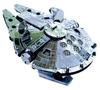 Tenyo Metallic Nano Puzzle Star Wars Millennium Falcon Stainless No Glue Laser Craft 3D Model W-MN-008, Steel, Required, 0.2m Thickness,