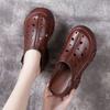Женские тапочки Сандалии на толстой платформе Уличные шлепанцы Повседневная обувь для женщин Новый стиль Натуральная кожа Распродажа Высокое качество