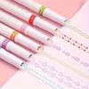1 Set of 6 Multi-color Contour Pens, Long-lasting Anti Smudging, Suitable for Student Manual Account Marking