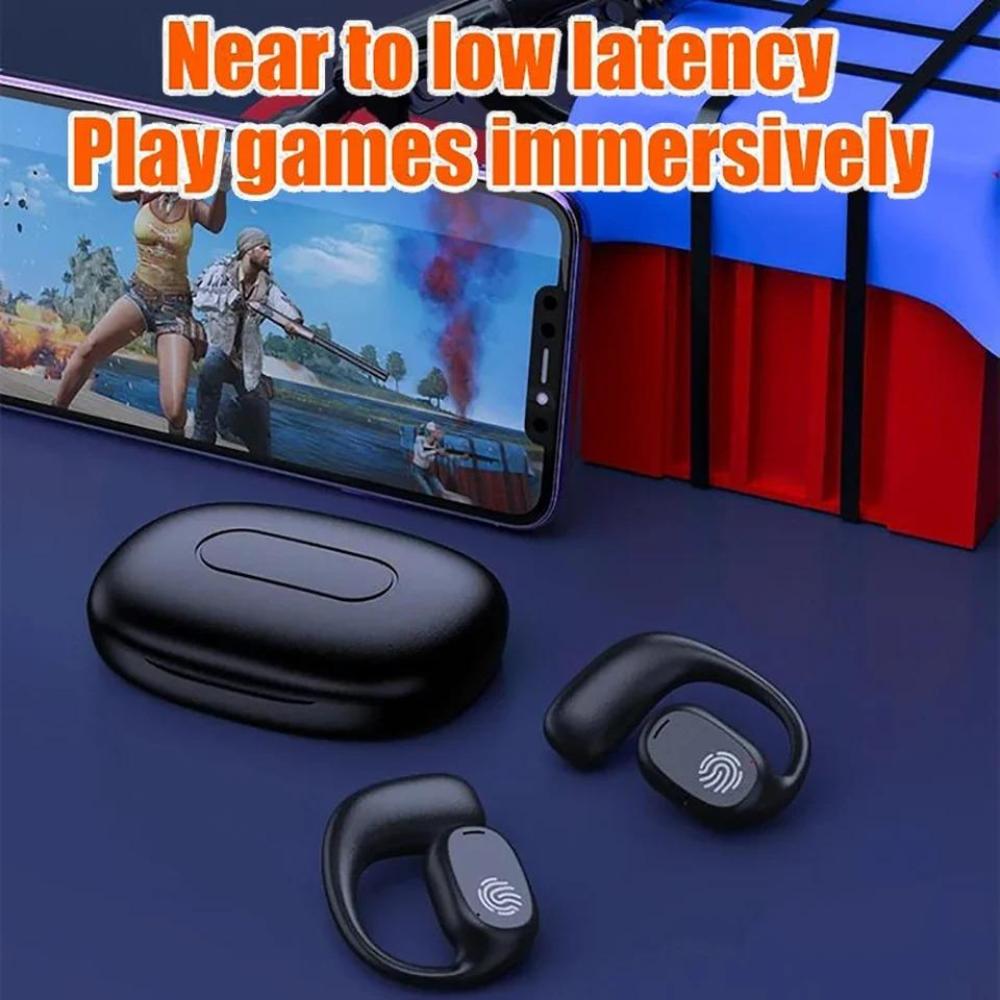 Беспроводные наушники Bluetooth 5.3 Наушники с креплением на ухо Светодиодный дисплей Водонепроницаемые гарнитуры HiFi стерео наушники с шумоподавлением