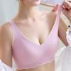Бесшовное нижнее белье большого размера, женский тонкий бюстгальтер, спортивный бюстгальтер толщиной мм, антипровисающий бюстгальтер для груди