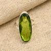 Gorgeous Peridot Gemstone Handmade 925 Solid Sterling Silver Ring Jewelry For Her