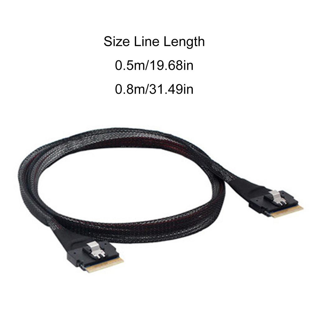 SFF-8654 SAS4.0 74-контактный штекер - SFF-8654 SAS4.0 74-контактный штекер удлинительный кабель хост-целевой кабель для хранения данных сервера