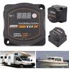 Dual Battery Isolator 12V 140A Auto Manual Voltage Sensitive Relay with Digital Voltmeter Smart VSR for Car RV Boat