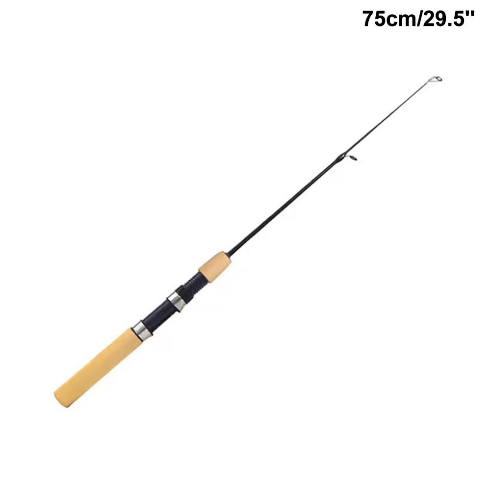 55/65/75см Удочка для подледной рыбалки Портативная удочка для ловли креветок Легкая Речная Удобная рукоятка Карповые снасти Pesca Рыболовные снасти
