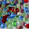Gift Mixed Color Craft Accessories Decoration Marbles Flat Beads Glass Stones Fish Tank Aquarium