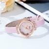 Trendy women's watch Small and exquisite student belt watch Small dial temperament Diamond women's watch