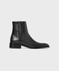 Firenze Atelier Hidden Zipper Detail Slim Toe Ankle Boots 3343 [Black Fg]