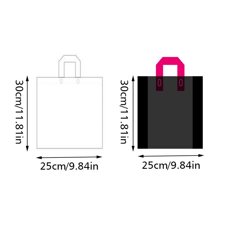 5/10 шт. Сумка-бабочка с узлом, мультяшная сумочка, утолщенная прозрачная сумка, прочный пластиковый пакет, многоразовый подарочный пакет, сумка для хранения 25x30x9 см