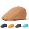 Solid Color Duck Tongue Hat Winter Warm Forward Cap Thickened Warm Beret Ladies Retro Hat