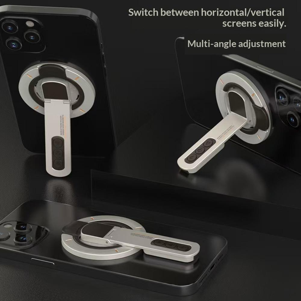 Dual Sided Magnetic Phone Stand Glow In The Dark 360 Degree Rotating Silicone Ring Holder