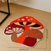 1 шт. Коврик в скандинавском стиле в форме гриба - Милый мультяшный дизайн, нескользящий коврик для гостиной и спальни, мягкий прочный коврик для пола