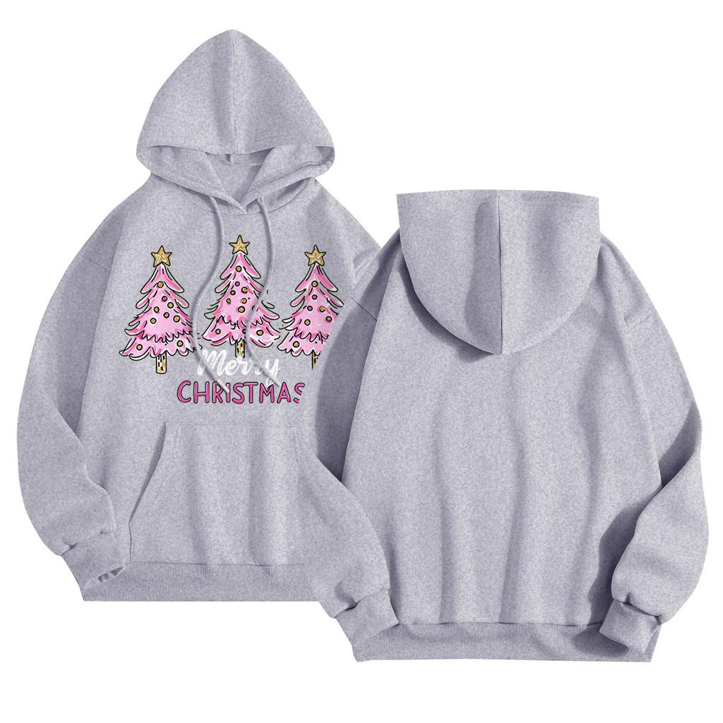 Женская повседневная толстовка с капюшоном и круглым вырезом, длинными рукавами и принтом