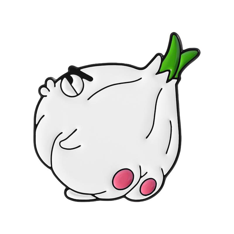 Garlic Enamel Pins Custom CAN'T MAKE LOVE WITHOUT THE CLOVE Brooches Lapel Badges Clothes Jewelry Gift for Friends