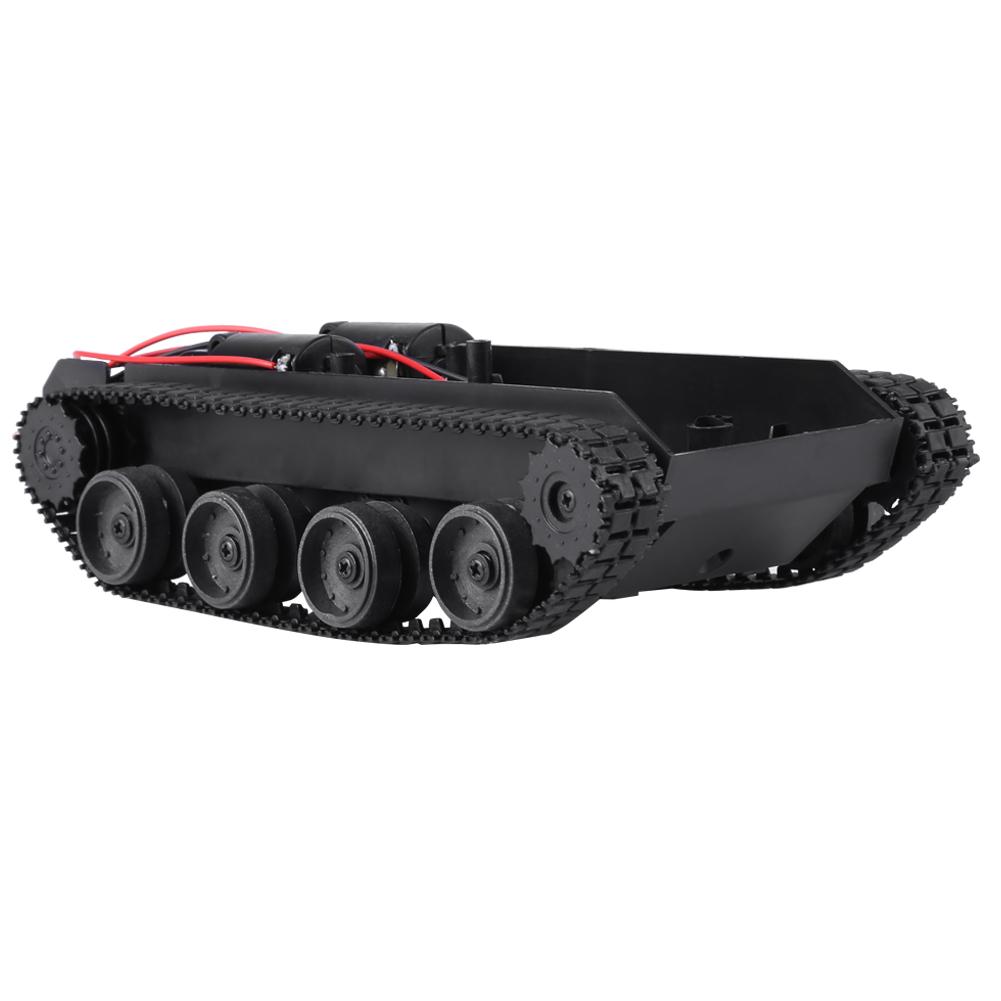 Lightweight Shock Absorbed Plastic Tank Chassis DIY Kit with 130 Motor 3V 7V
