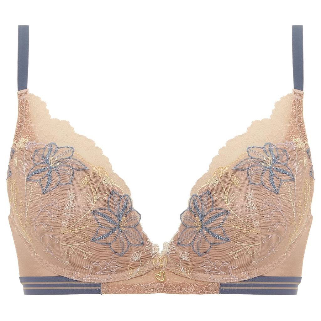 Style by Triumph Line Art Flower Dream M001 C65 Amo's Bra, Wireless, Women's, (Beige),