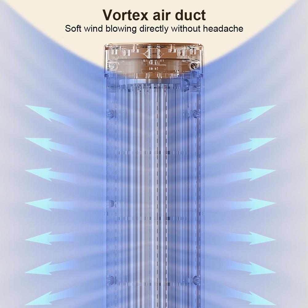 Башенный вентилятор с USB-зарядкой, портативный кондиционер 1200 мАч, настольный вентилятор для охлаждения, беспроводной настольный вентилятор для дома и офиса