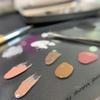 Makeup Palette Clear Acrylic Nail Stamping Plates Foundation Eyeshadow Stainless Steel Rod Manicure