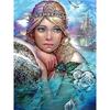 Full 5D Diy Diamond Painting Pensive Mermaid Embroidery Cross Stitch Home Decor Handmade Gift