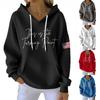 Women's Fashionable Solid Color Long Sleeved Casual Pullover Sweatshirt Top
