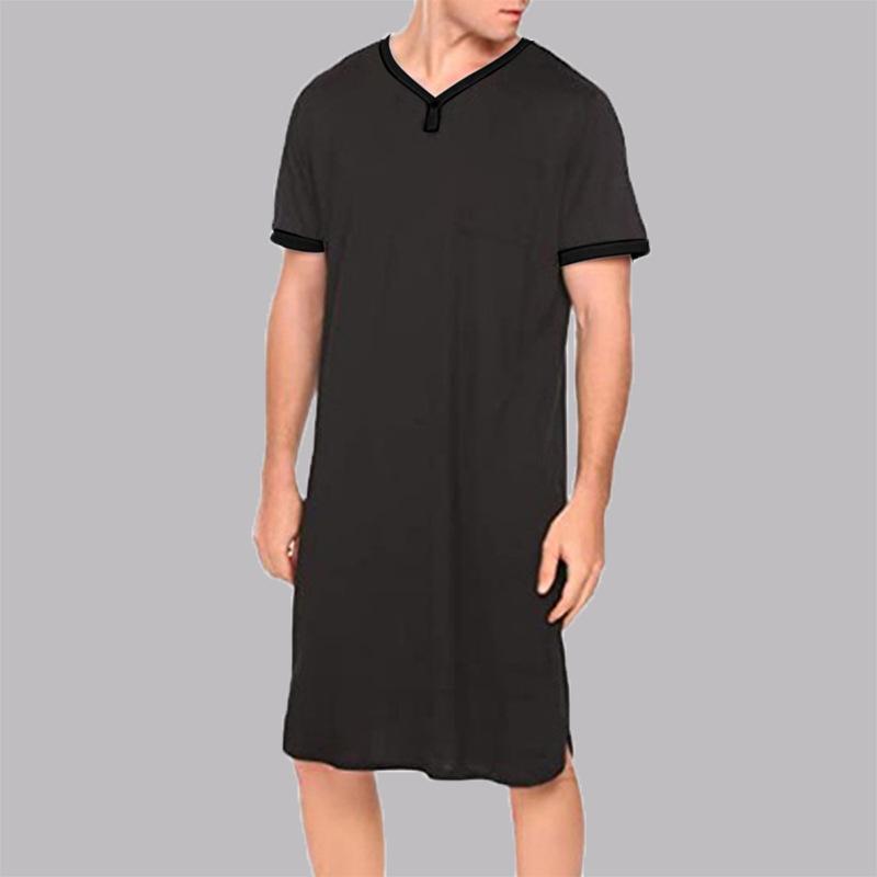 Тонкие Дышащие Приятные к коже Свободные Комплекты мужской домашней одежды с коротким рукавом