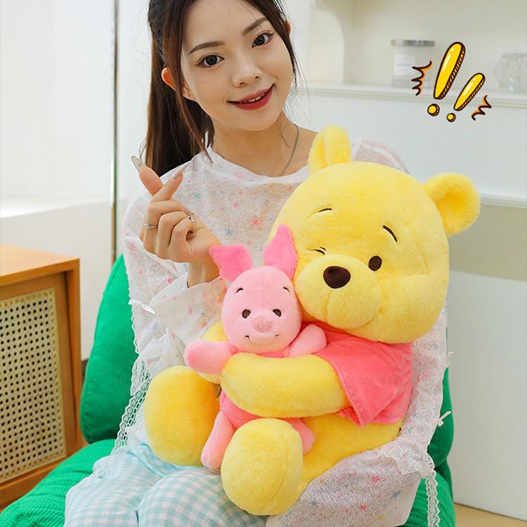 Очаровательная Мультяшная Плюшевая Свинка Winnie the Pooh Обнимающая Кукла - Идеальный Подарок для Девочек